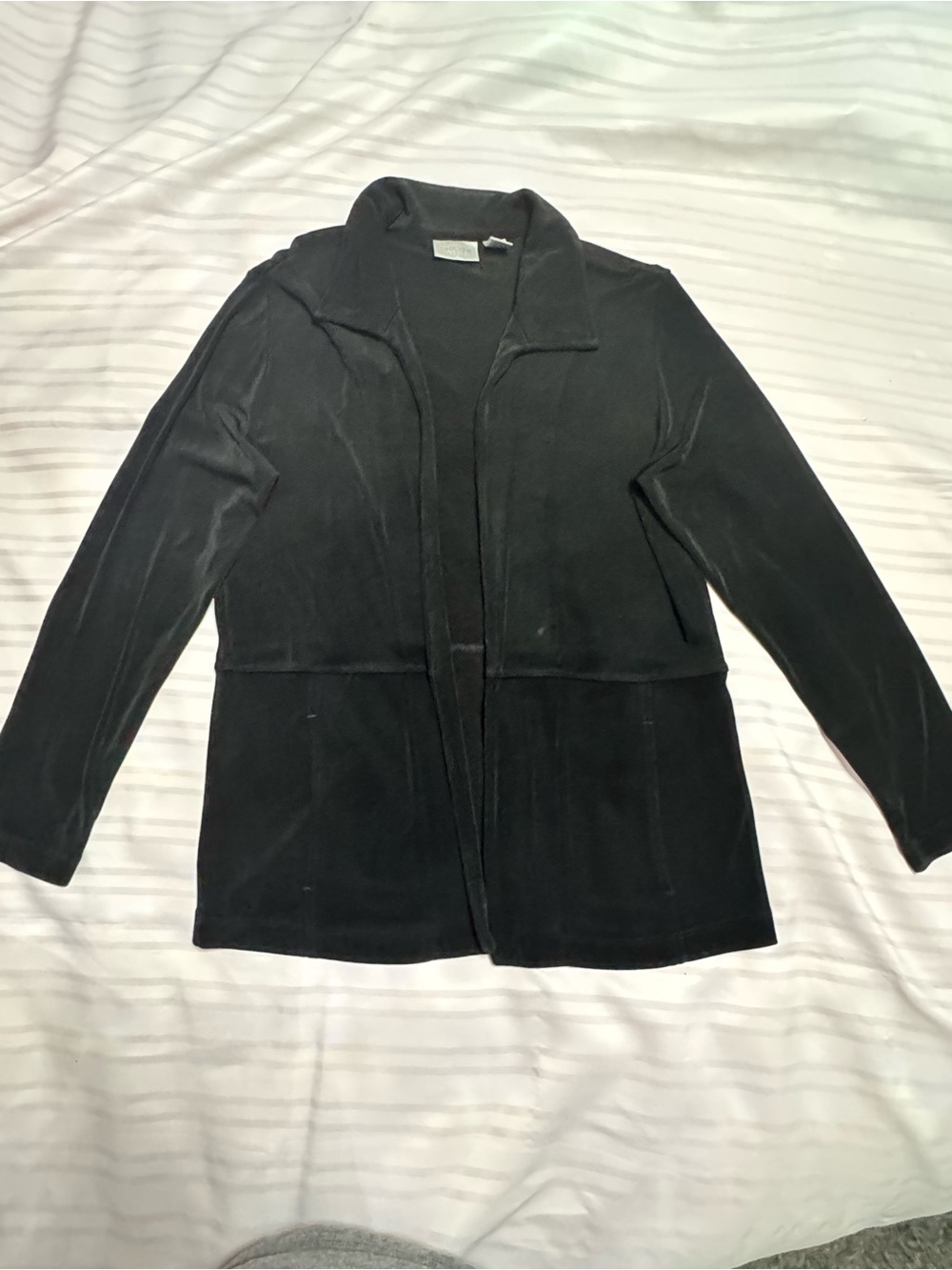 Chico's Black Open-Front Blazer Jacket